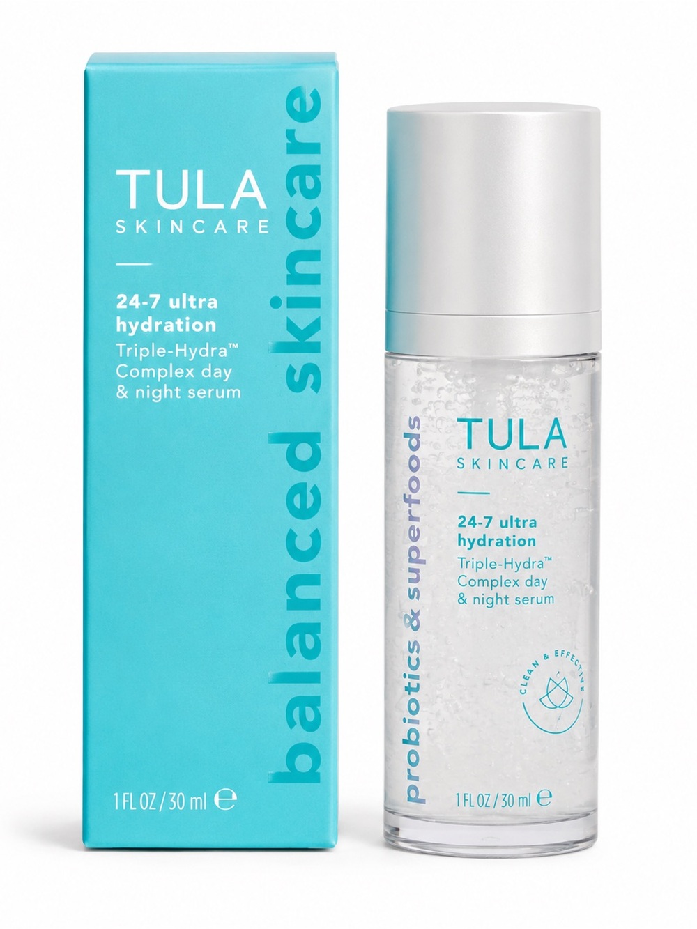 2/$40 TULA Skincare 24-7 Ultra Hydration Triple-Hydra™ Complex Day & Night Serum